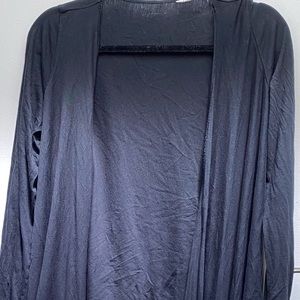 Women’s black long cardigan